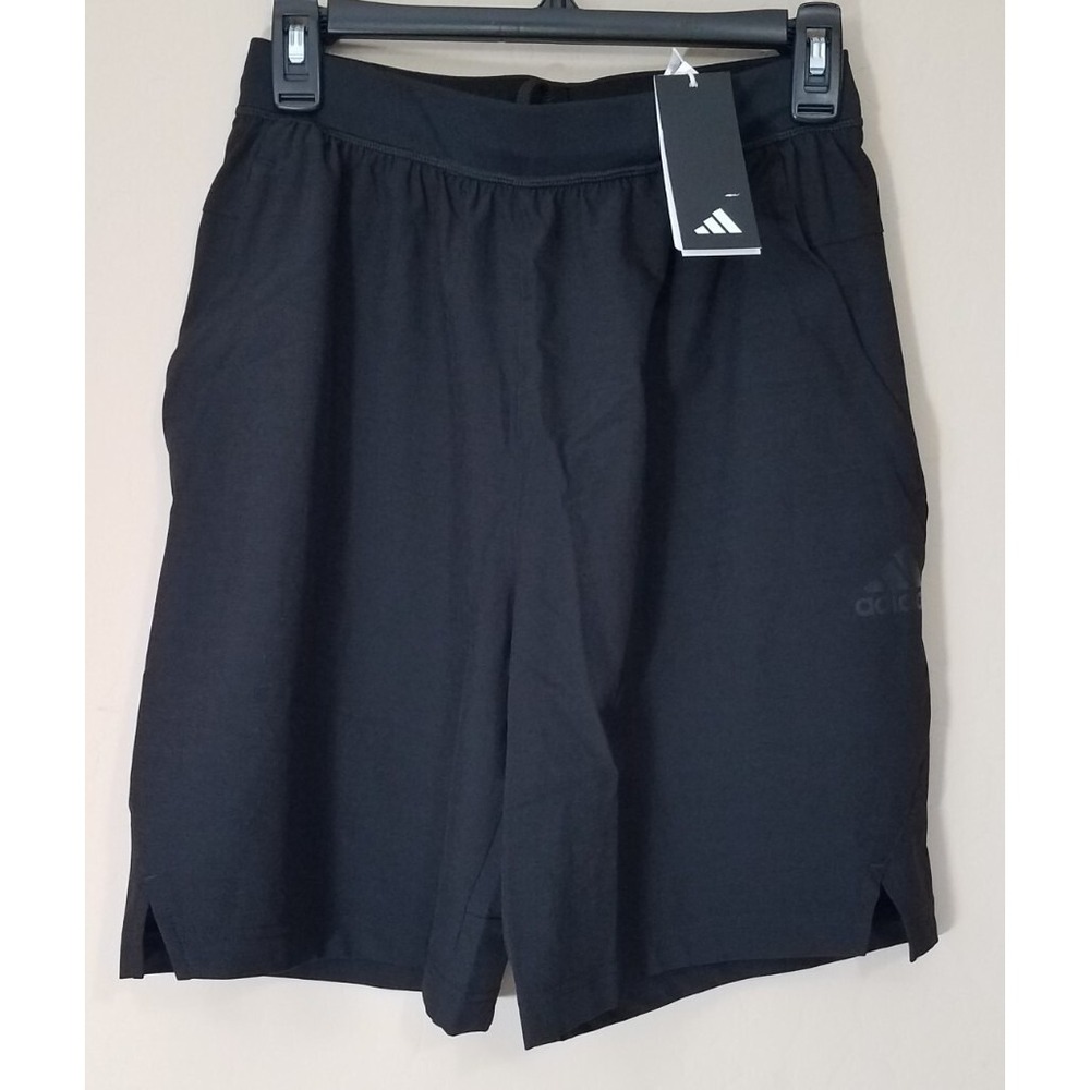 Adidas Men Axis 3.0 Woven Shorts Small Black Training Athletic NEW